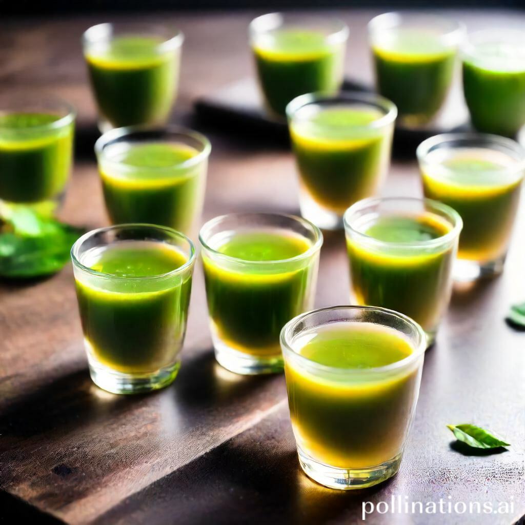 how much are green tea shots